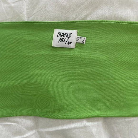 Princess Polly Midnight Top in Neon Green - Picture 5 of 6